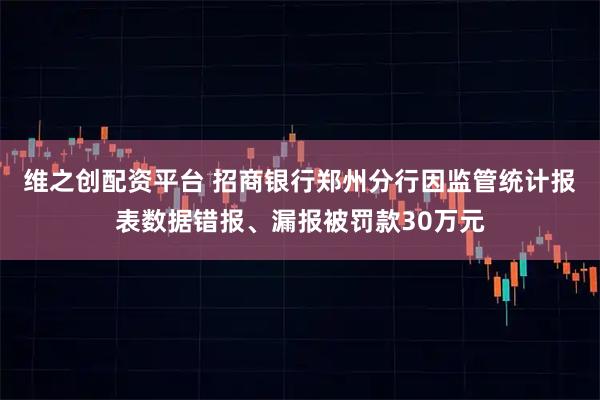 维之创配资平台 招商银行郑州分行因监管统计报表数据错报、漏报被罚款30万元