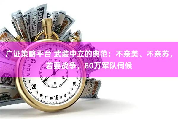 广证策略平台 武装中立的典范：不亲美、不亲苏，若要战争，80万军队伺候